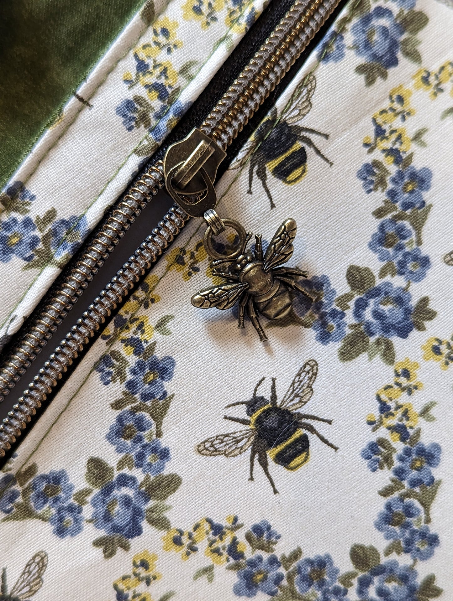 Book Sleeve with Zipper Pocket--SMALL