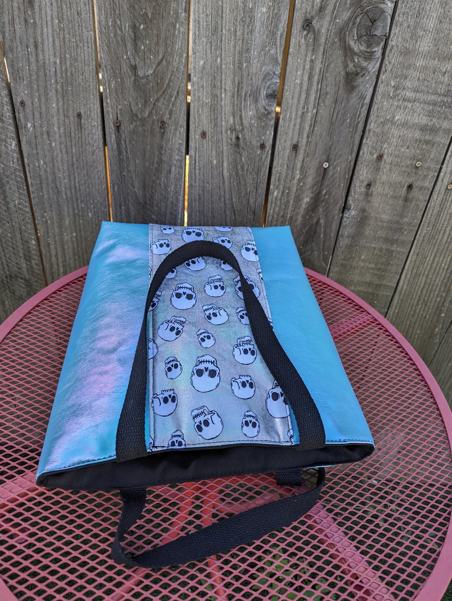 Iridescent Skull Tote