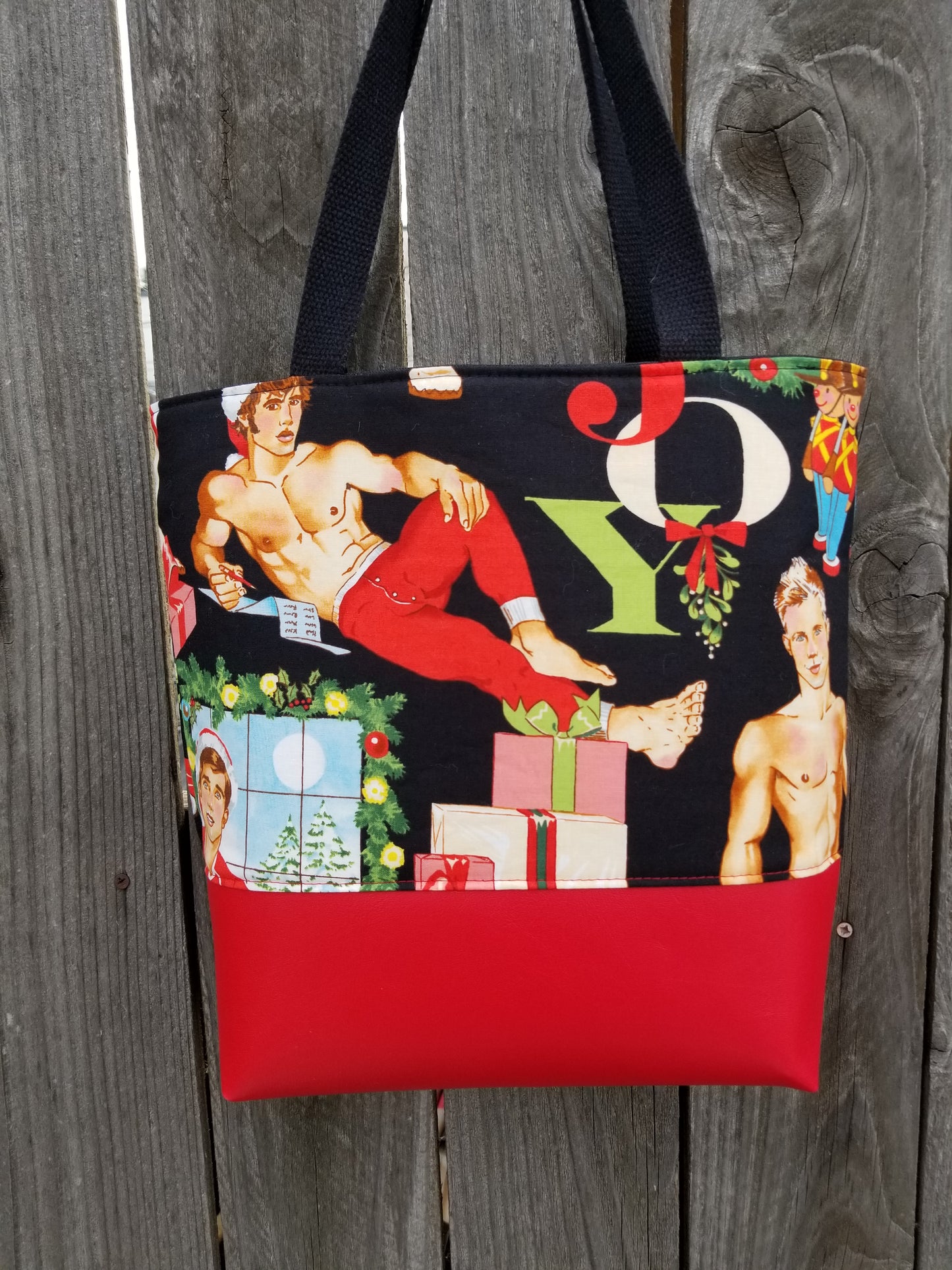 Hunky Holiday Tote--RED