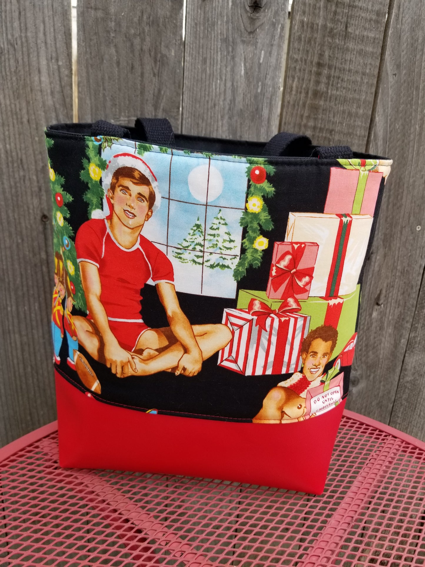 Hunky Holiday Tote--RED