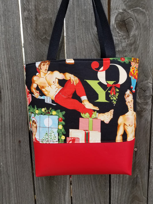 Hunky Holiday Tote--RED